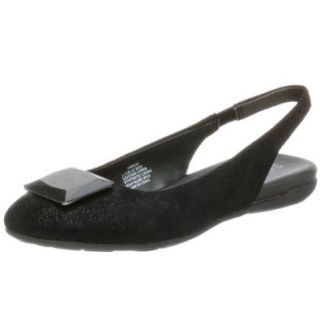 Kenneth Cole REACTION Women's Look at Boo Slingback Flat,Black,5.5 M Shoes