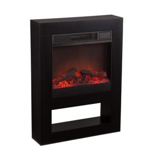 Fireplace Body material: MDF Body finish: Black laminate Stained legs