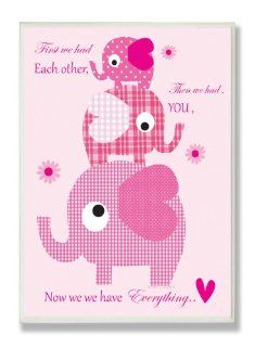 The Kids Room By Stupell Wall Decor, First We Had Each Other Elephants : Nursery Wall Decor : Baby