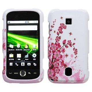 Mybat Protector Cover for Huawei M860   Retail Packaging   Spring Flowers Cell Phones & Accessories