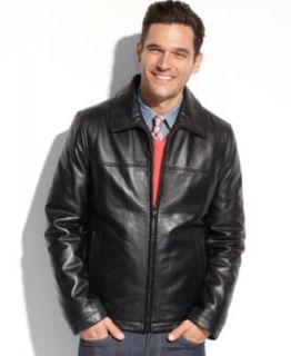 MICHAEL Michael Kors Jacket, Lowell 4 Pocket Leather Moto Jacket   Coats & Jackets   Men