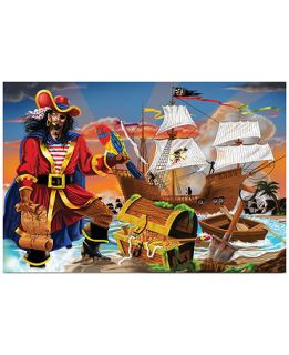 Melissa and Doug Kids Toy, Pirates Bounty 100 Piece Floor Puzzle   Kids