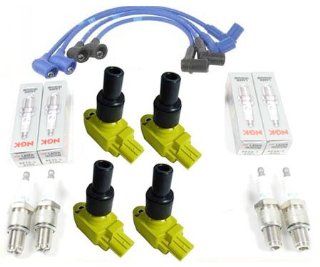 IC239 UF501 N3H118100B9U Yellow 04 11 MAZDA RX 8 4 Ignition Coil + 4 Spark Plug With NGK Wire 04 05 06 07 08 09 10 11: Automotive