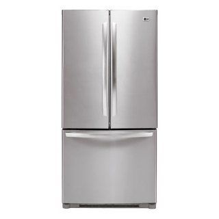 LG 22.6 Cubic Foot Stainless Steel French Door Bottom Freezer Refrigerator: Appliances