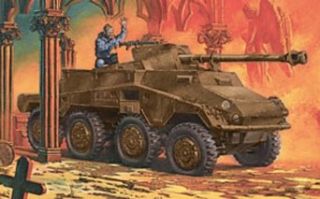 Roden Sd.Kfz.234/4 'Pakwagen' Military Armored Car Model Kit: Toys & Games