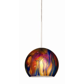 WAC Mistica Quick Connect Flame Art Pendent Glass Shade