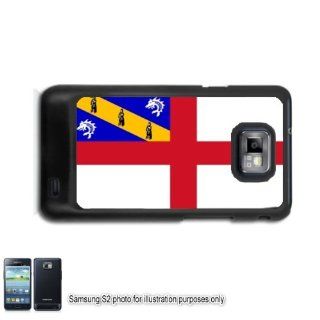 Herm England Flag Samsung Galaxy S2 I9100 Case Cover Skin Black (FITS AT&T AND STRAIGHT TALK MODELS ONLY): Cell Phones & Accessories