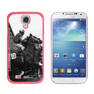 Graphics and More Horse Racing Race Track Betting Running Vintage Pattern Snap On Hard Protective Case for Samsung Galaxy S4   Non Retail Packaging   Pink: Cell Phones & Accessories