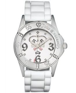 Juicy Couture Watch, Womens Rich Girl White Silicone Strap 1900670   Watches   Jewelry & Watches