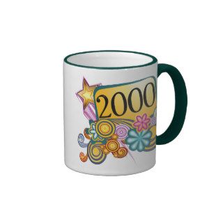 2000 Funky Retro Birthday Coffee Mugs