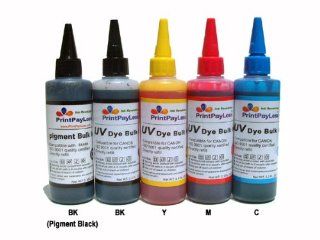 PrintPayLess Brand Bulk Ink Specially Formulated for Canon(non OEM): 500ml (16.7 oz) Ink   100ml Black PIGMENT Ink + 400ml UV Resistant Dye Ink, Specially formulated for Canon PGI 225 CLI 226 Refillable ink Cartridges, CISS and CIS Used in Canon All in On