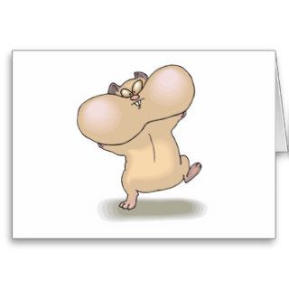 funny chubby cheeks hamster card