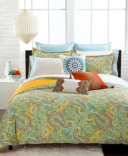 CLOSEOUT Echo Beacons Paisley King Duvet Cover Set   Bedding Collections   Bed & Bath