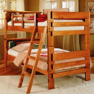 Chelsea Home Twin over Twin Standard Bunk Bed with Bookcase