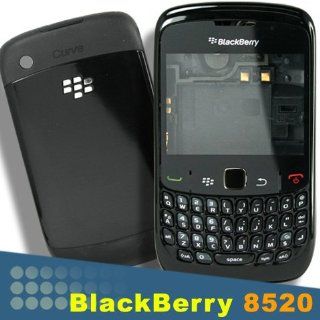 OEM Blackberry Curve 8520 Full Housing Black Faceplate Trackpad Screw Holder: Cell Phones & Accessories