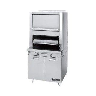 Natural Gas Garland M60XR Master Series Heavy Duty Upright Ceramic Broiler with Standard and Finishi   Free Standing Ranges