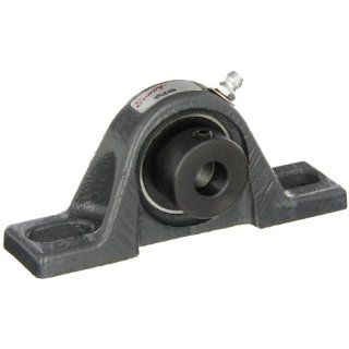 Browning VPLE 208 Pillow Block Ball Bearing, 2 Bolt, Eccentric Lock, Contact and Flinger Seal, Cast Iron, Inch, 1/2" Bore, 1 1/16" Base To Center Height: Industrial & Scientific