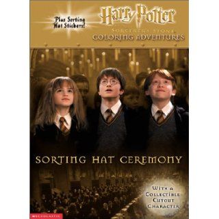 Harry Potter Sorting Hat Ceremony Coloring/Activity Book with Sticker 9780439286176 Books