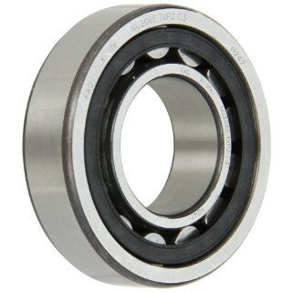 FAG NU206E TVP2 C3 Cylindrical Roller Bearing, Single Row, Straight Bore, Removable Inner Ring, High Capacity, Polyamide Cage, C3 Clearance, 30mm ID, 62mm OD, 16mm Width: Industrial & Scientific