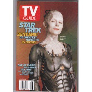 TV Guide April 20 26, 2002 Star Trek's Alice Krige as the Borg Queen Cover (Vol 50 #19 Issue 2560): TV Guide: Books