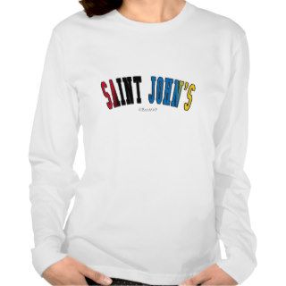 Saint John's in Antigua national flag colors Tee Shirts
