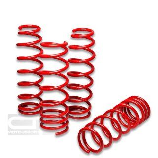 DPT, LS HC92 RD, Red Suspension Coil Lowering Springs Lower Rate 2.5" Front 2.25" Rear and Spring Rate 199 lbs/inch Front 148 lbs/inch Rear: Automotive