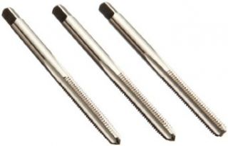 Union Butterfield 1528S(UNC) High Speed Steel Hand Tap Set, Uncoated (Bright) Finish, Round Shank With Square End, 3 Piece (1 Taper, 1 Plug, 1 Bottoming Chamfer), H2 Tolerance, #2 56: Hand Threading Taps: Industrial & Scientific