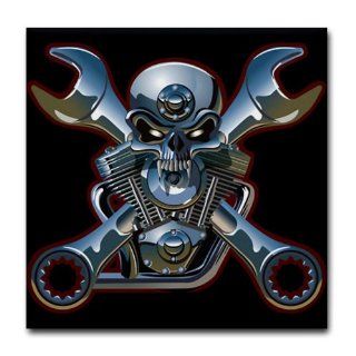 Tile Coaster (Set 4) Motorhead Skull Wrenches  