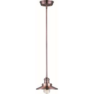 Maxim MAX 25040ACP/BUI Antique Copper Mini Hi Bay 1 Light Pendant W/Bulb