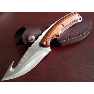 Buck 193 Alpha Hunter, Gut Hook Fixed Blade Knife : Hunting Knives : Sports & Outdoors