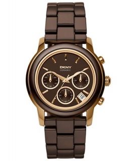 DKNY Watch, Womens Chronograph Brown Ceramic Bracelet NY8430   Watches   Jewelry & Watches