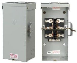 GE Energy Industrial Solutions TC10323R GE Outdoor Double Pole Double Throw Safety Switch, 100 Amp   Circuit Breaker Panel Safety Switches  