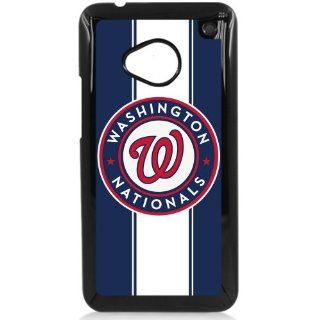 MLB Major League Baseball Washington Nationals HTC One M7 Hard Plastic Black or White case (Black): Cell Phones & Accessories