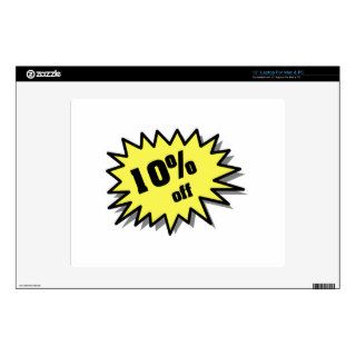 Yellow 10 Percent Off Skins For 12" Laptops