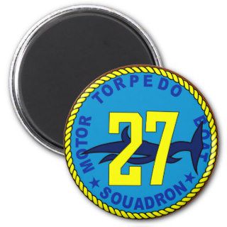 MTBRON 27 Motor Torpedo Squadron Military Patch Fridge Magnets