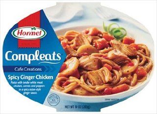Hormel Microwaveable Compleats Cafe Creations Spicy Ginger Chicken 10 oz : Prepared Meat Dishes : Grocery & Gourmet Food