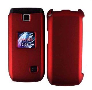Hard Hot Red Shell Case Cover Accessory for LG Select MN180 with Free Gift Aplus Pouch: Cell Phones & Accessories