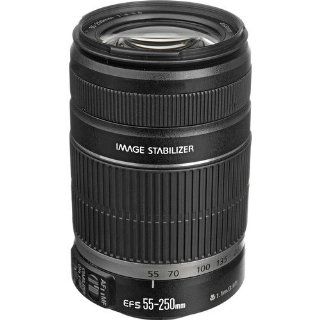 Canon EF S 55 250mm f/4.0 5.6 IS Telephoto Zoom Lens for Canon Digital SLR Cameras with Lens Cleaning Kit : Camera Lenses : Camera & Photo