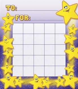 * SMILEY STARS MOTIVATIONAL CHARTS   NST2207 : Academic Awards And Incentives Supplies : Office Products