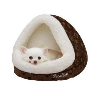 Pecalle Dome Shaped Pet Dog/Cat Bed w/Removable Cushion, PBDD 400, Brown : Pet Supplies