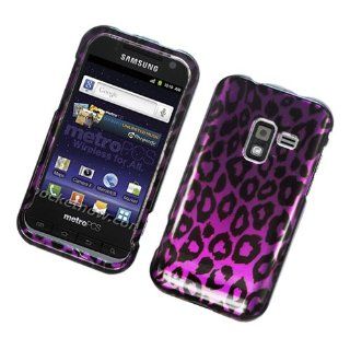 Eagle Cell PISAMR920G2D171 Stylish Hard Snap On Protective Case for Samsung Galaxy Attain 4G R920   Retail Packaging   Purple Leopard: Cell Phones & Accessories