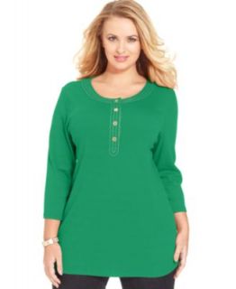 Style&co. Plus Size Long Sleeve Scoop Neck Tee   Tops   Plus Sizes