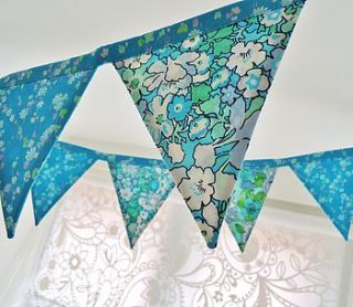 liberty of london handmade mini bunting by sew sweet violet