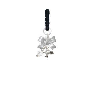 Mini Silver Hummingbird Silver Emma Bow Phone Candy Charm: Cell Phones & Accessories