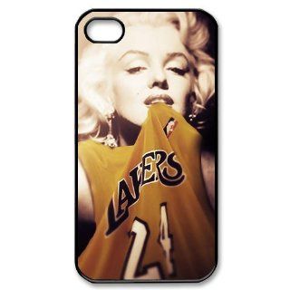 Marilyn Monroe Los Angeles Lakers Case for Iphone 4/4s Petercustomshop IPhone 4 PC01834: Cell Phones & Accessories