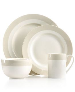 Martha Stewart Collection Classic Band Grey Open Stock Dinnerware   Casual Dinnerware   Dining & Entertaining