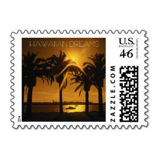 Destination Wedding Sunset  Beach Theme Stamps Stamps