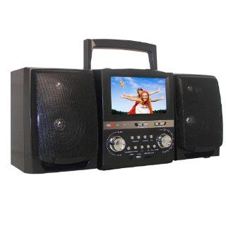 Supersonic SC 149 7" LCD Display Portable Micro System with DVD/CD/MP3, AM/FM, USB and SD Card Slot: Electronics