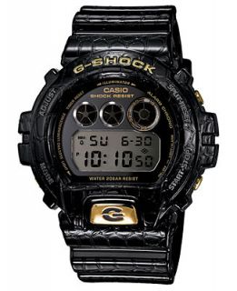 G Shock Mens Digital Black Croc Resin Strap Watch 50x53mm DW6900CR 1   Watches   Jewelry & Watches