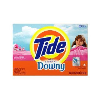 Tide with a Touch of Downy Powder April Fresh Scent 63 load, 146.0 Ounce Boxes (Pack of 3): Health & Personal Care